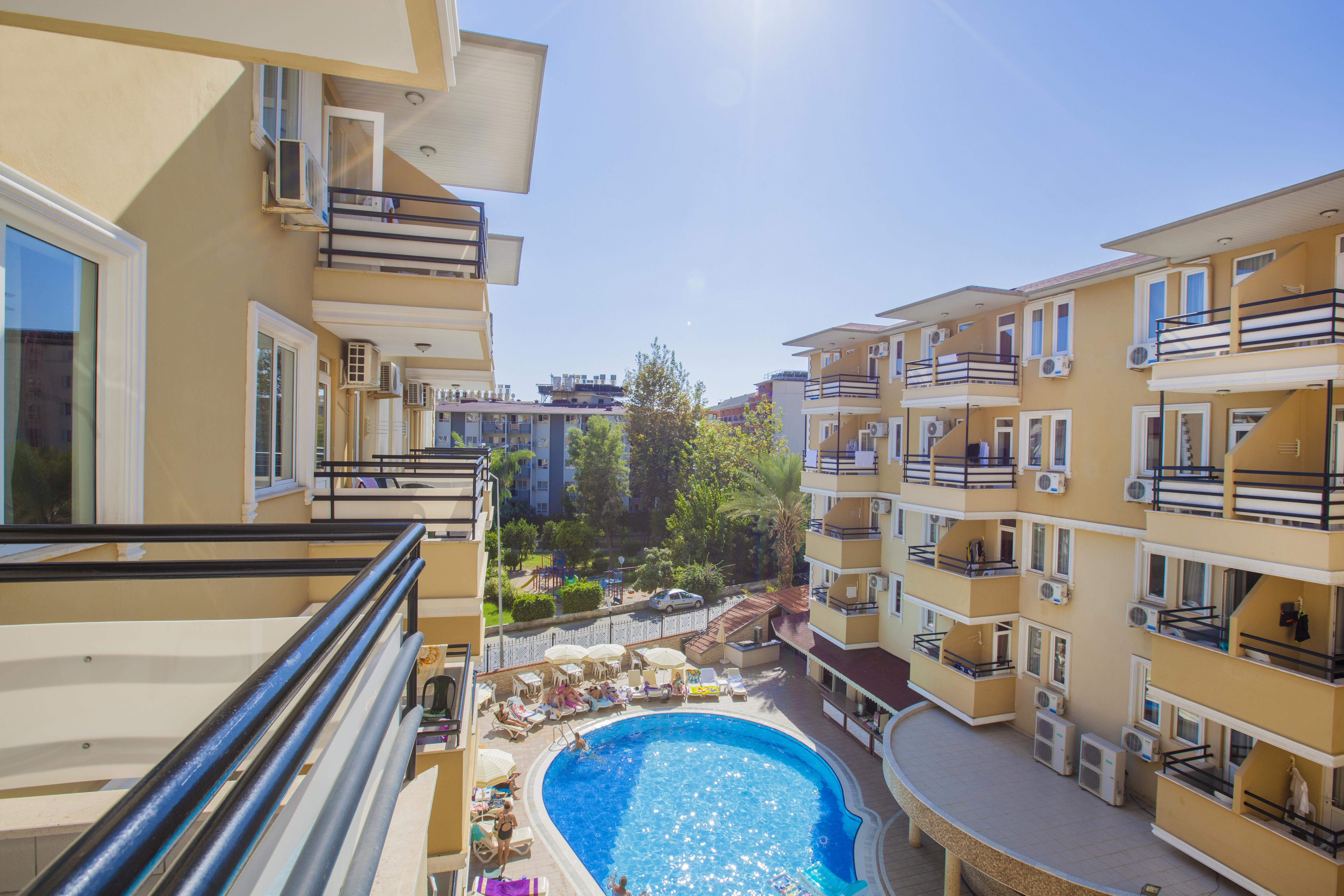 Kleopatra Aydin Hotel อลันยา ภายนอก รูปภาพ