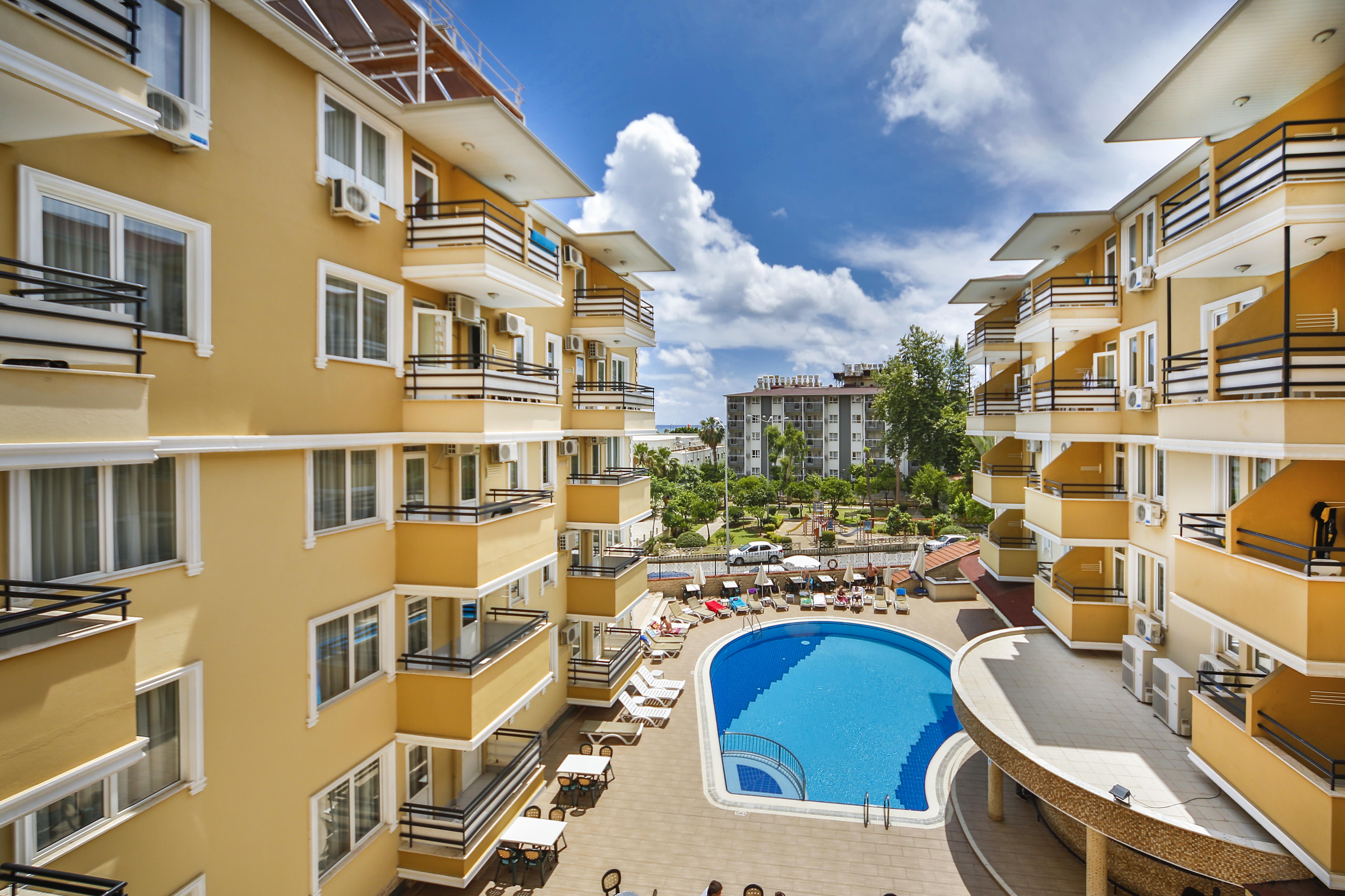Kleopatra Aydin Hotel อลันยา ภายนอก รูปภาพ