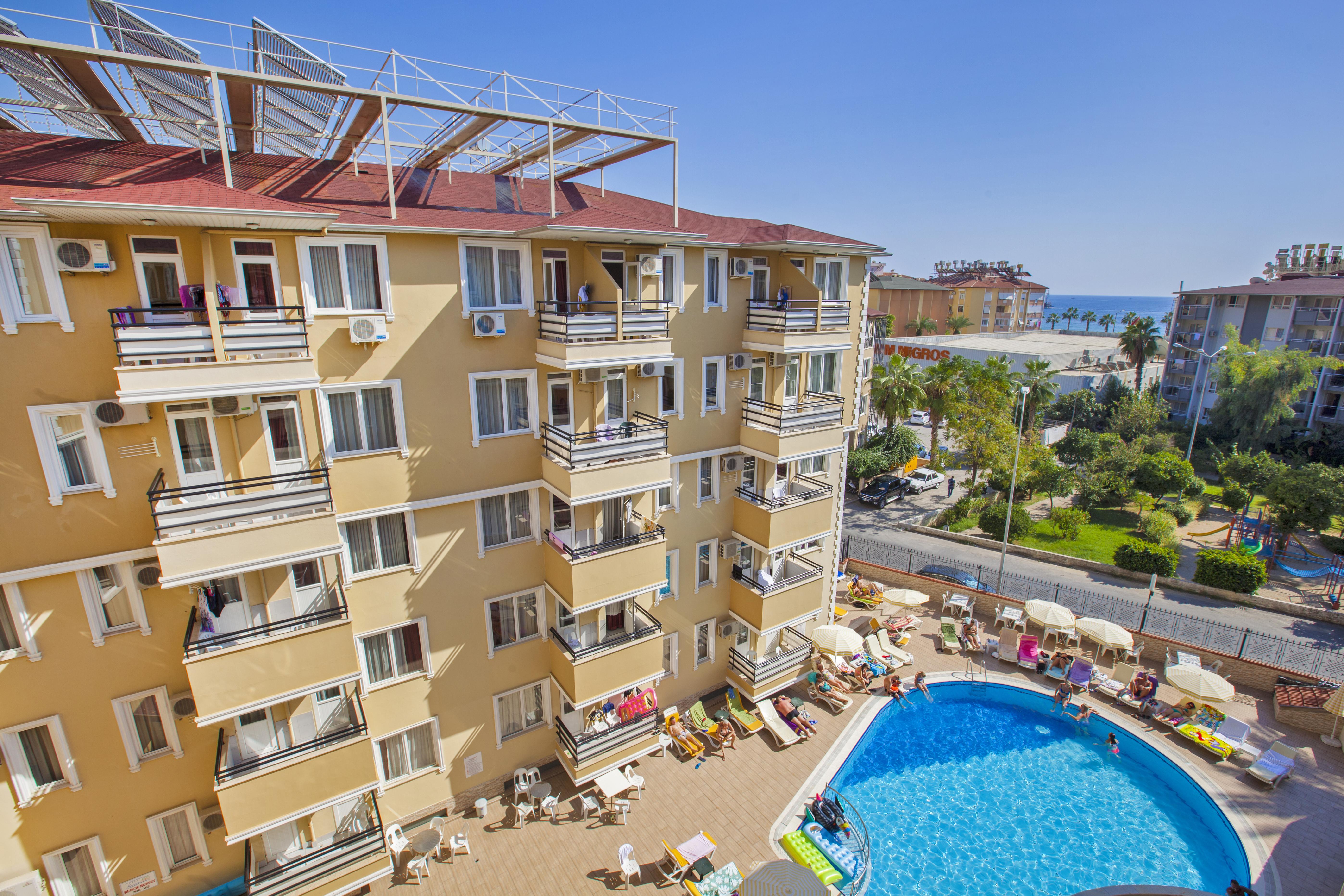 Kleopatra Aydin Hotel อลันยา ภายนอก รูปภาพ